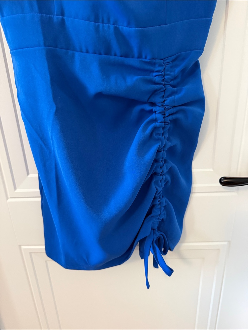 superdown Blue Ruched Drawstring Mini Dress - Picture 4 of 7
